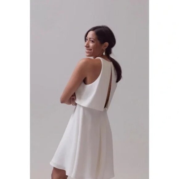 NWT BHLDN Jill Jill Stuart Barrett Mini Dress Ivory - Picture 3 of 10